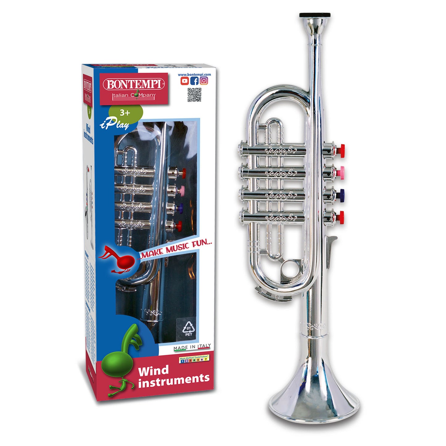 Silver Trumpet 4 keys 37cm