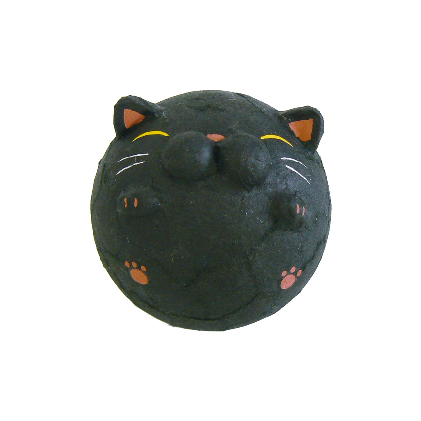 Torn Japanese paper, rising up, lucky cat