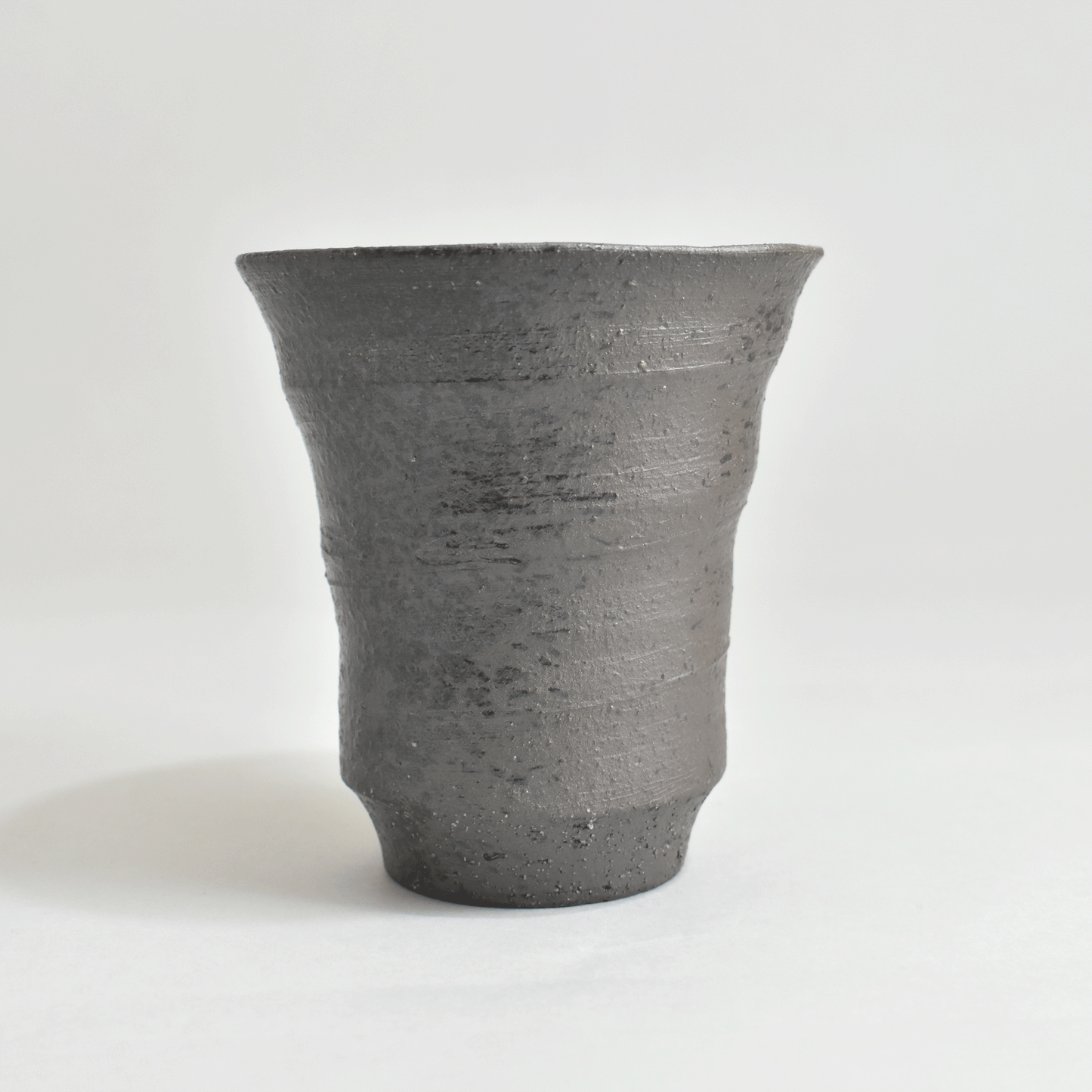 Black Pottery Shochu Cup