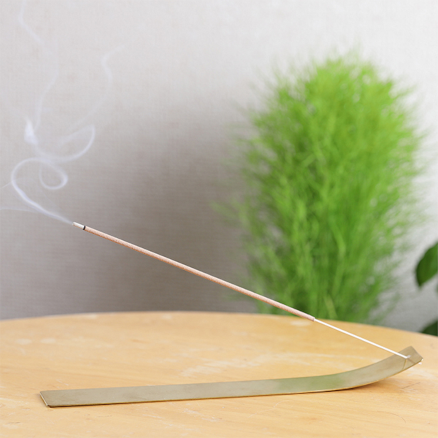 Brass incense holder for bamboo incense