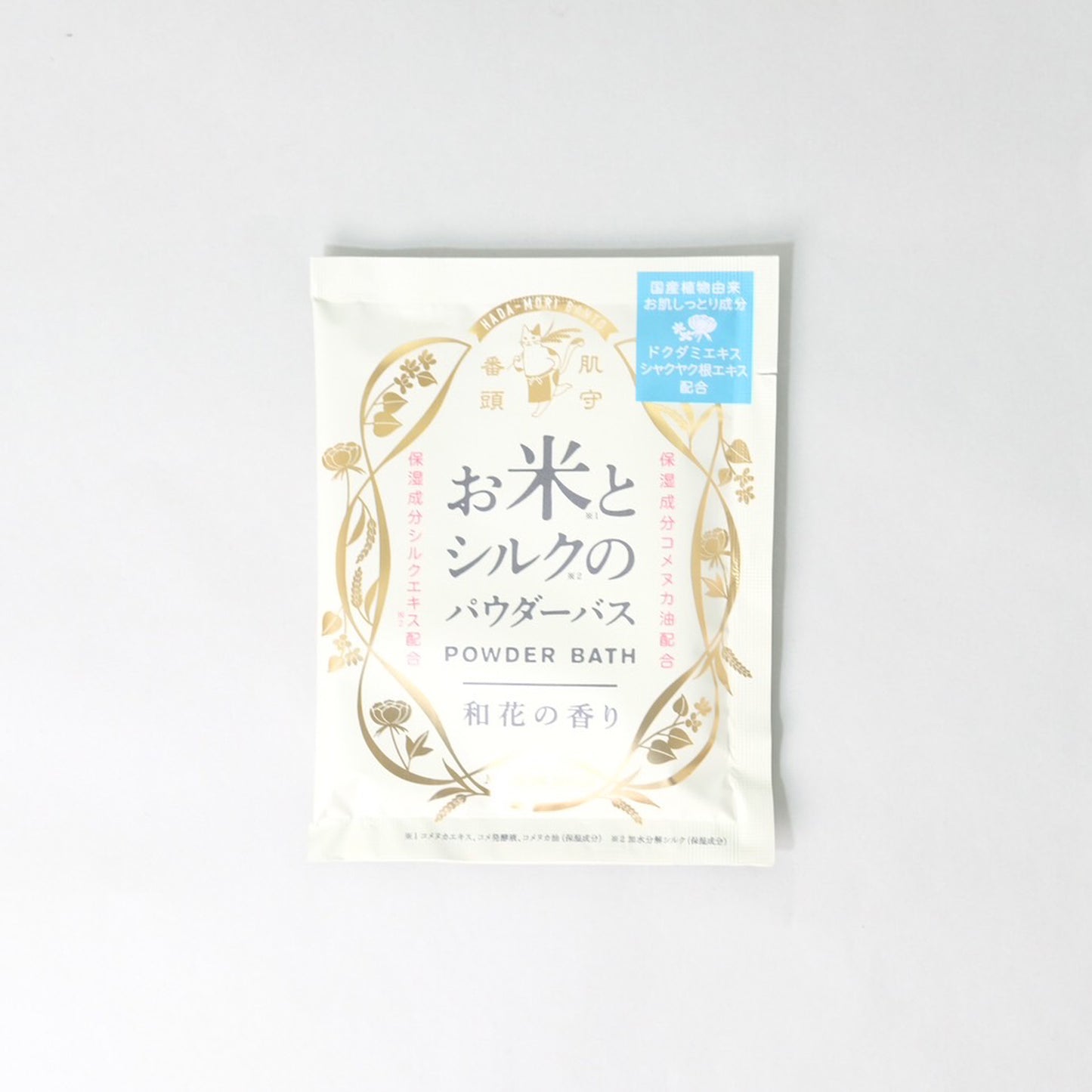 Rice and Silk Powder Bath Hadamori Banto Japanese Flower Scent