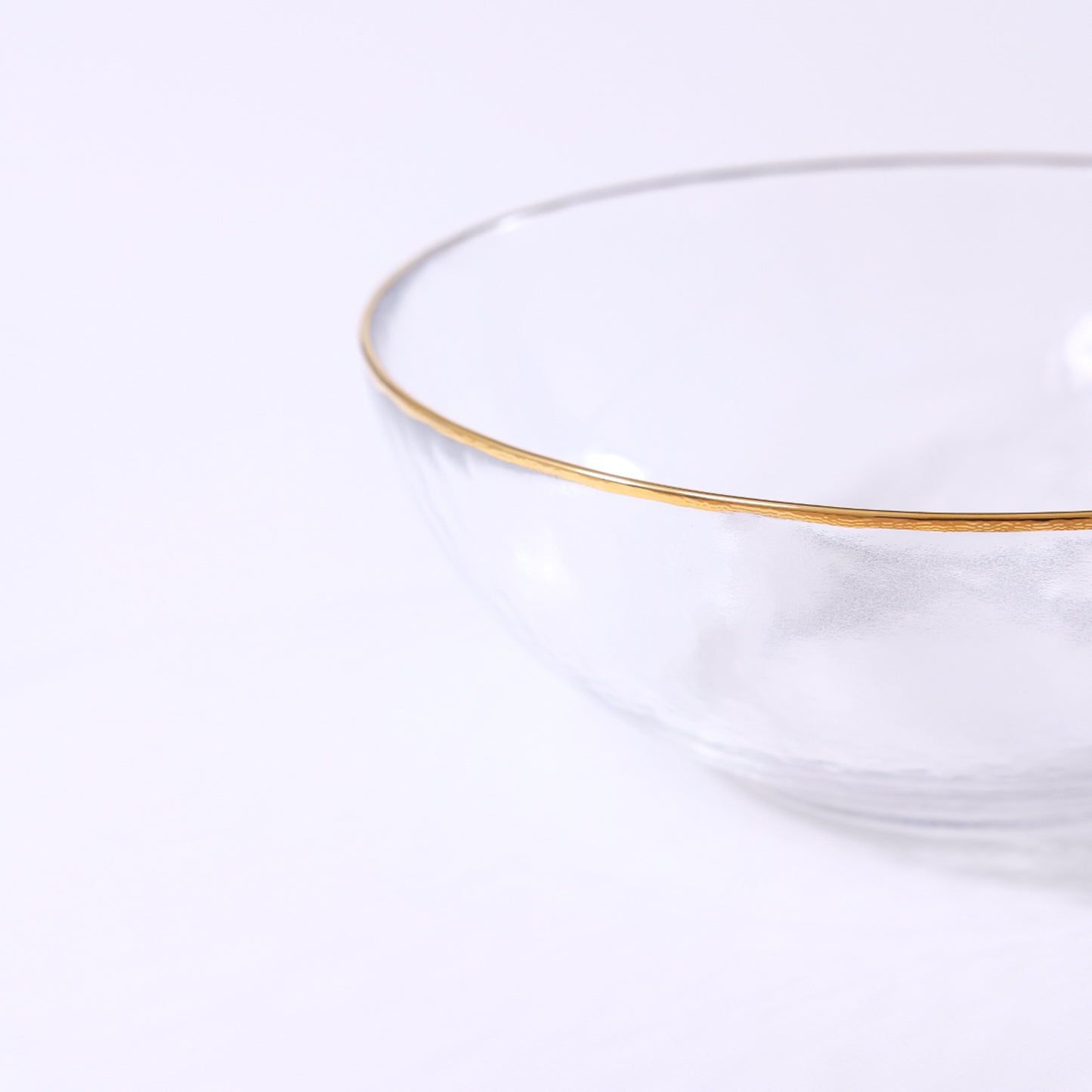 Gold-wrapped glass bowl 195 GOLD