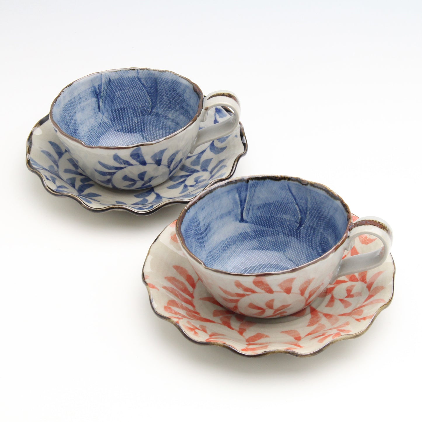 Dyed arabesque pair coffee