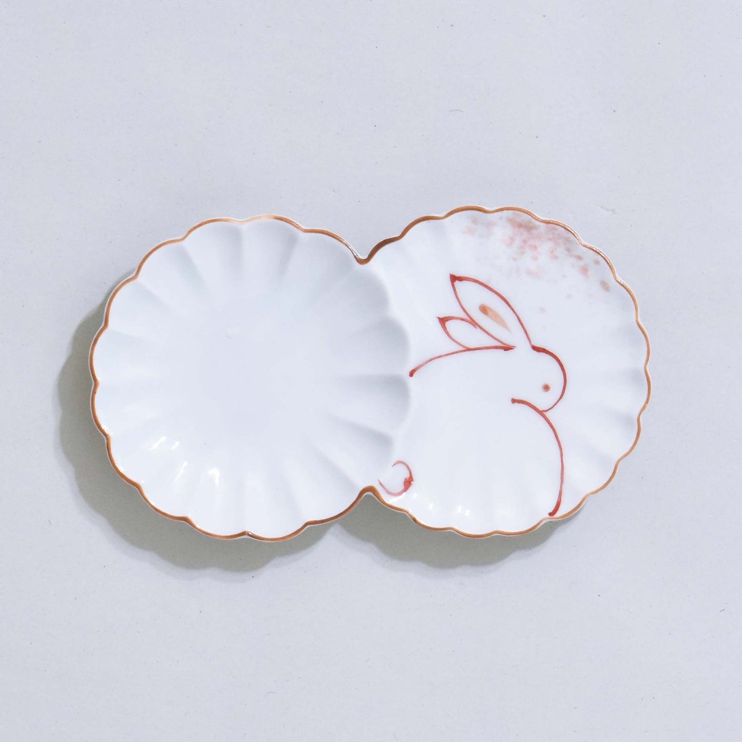 Rabbit and Chrysanthemum Plate