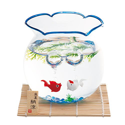 昔ながらの金魚鉢セット 涼しげな青｜LiFE｜公式オンラインショップ