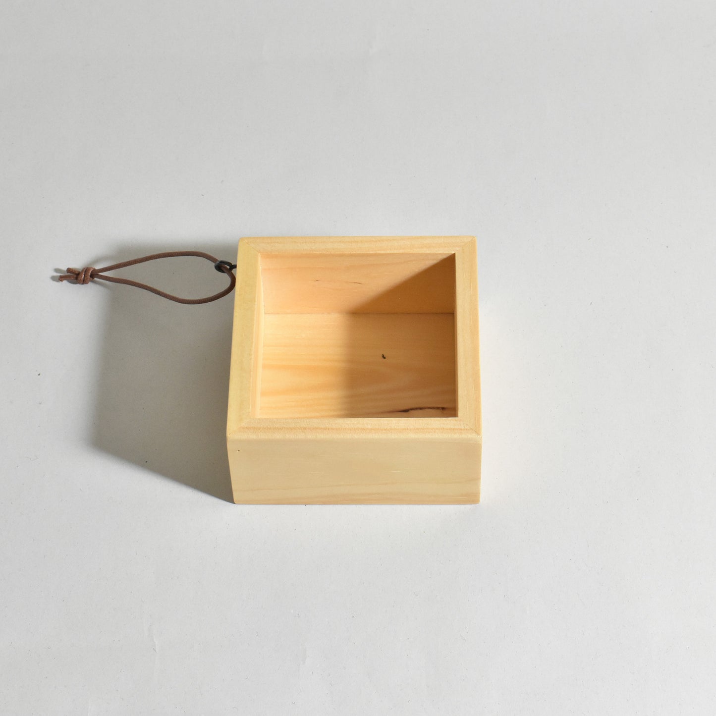 Natural wood rice measure, plain