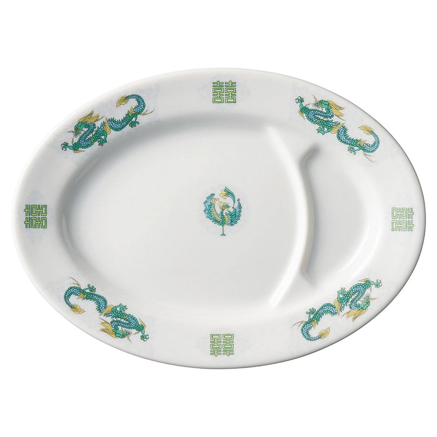 Chinese Tanglin 9-inch Divided Plate