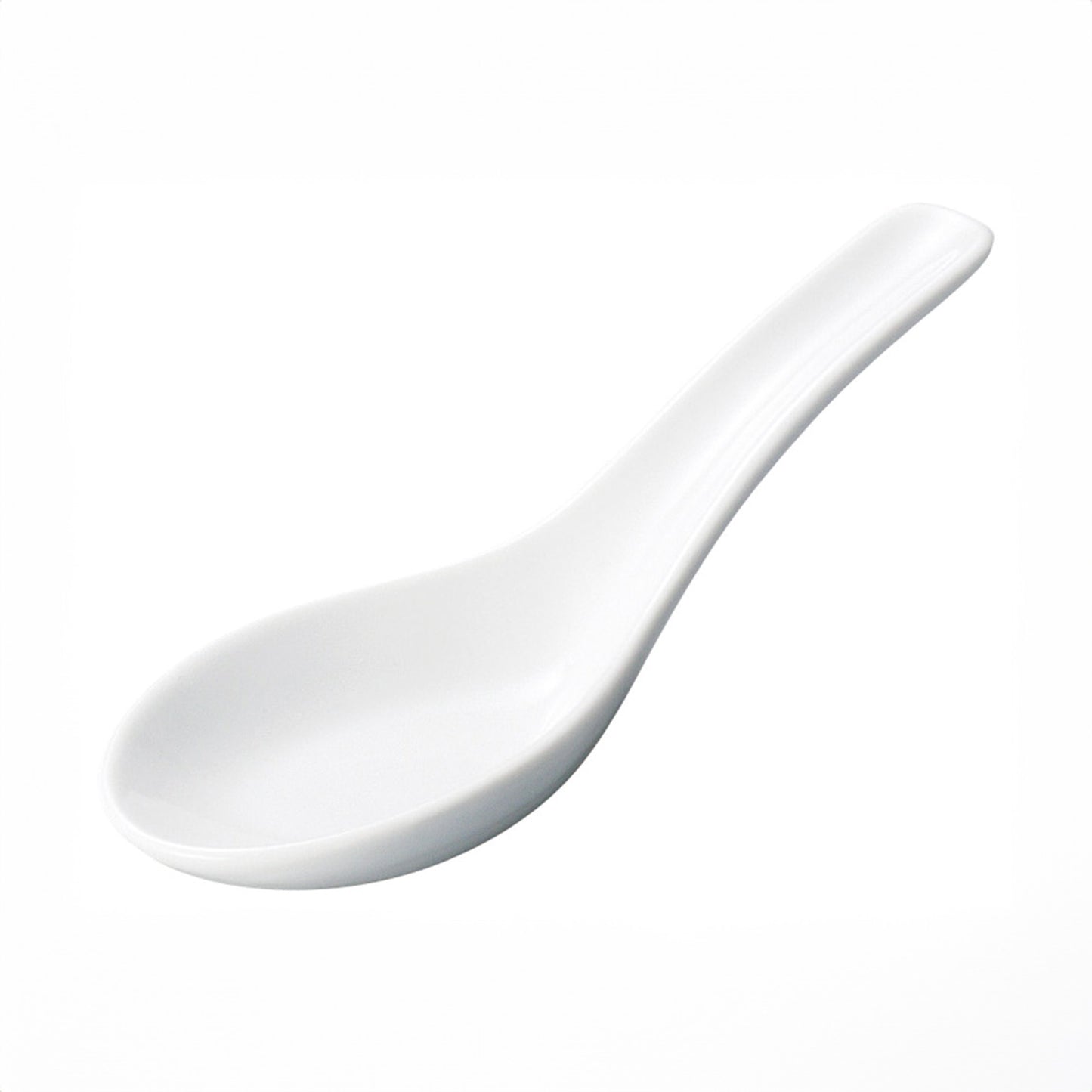 UW White Chinese Rice Spoon