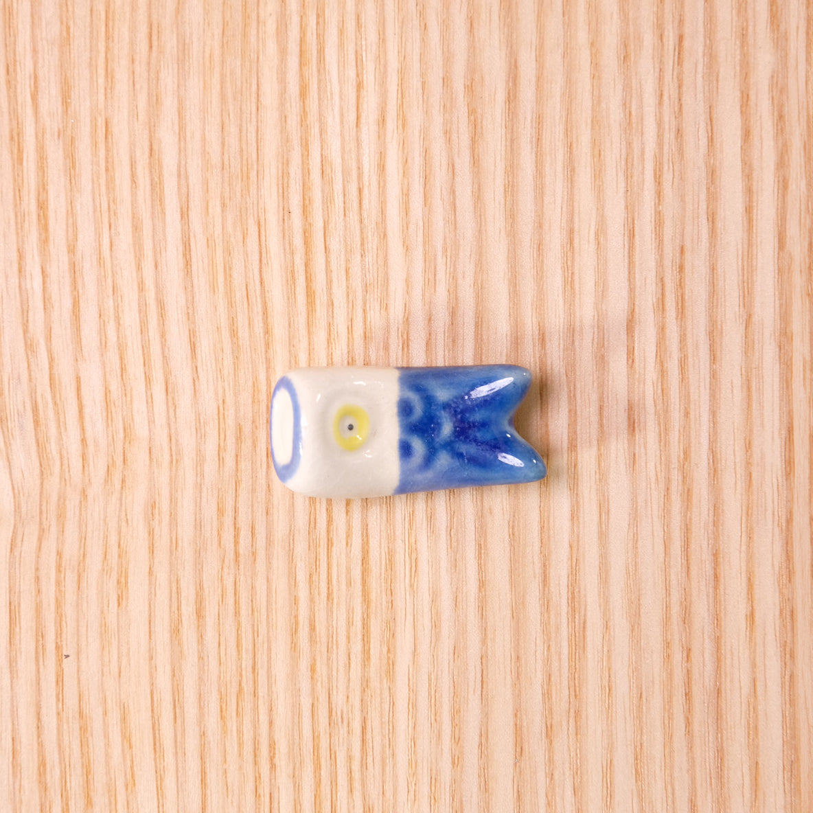 Chopstick rest, carp streamer blue