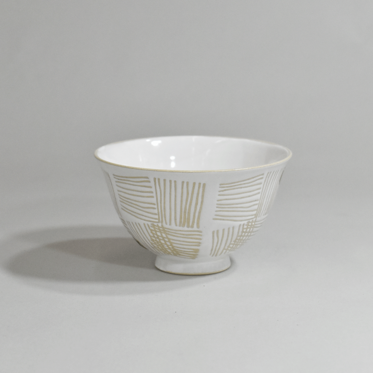 Fabric rice bowl, white