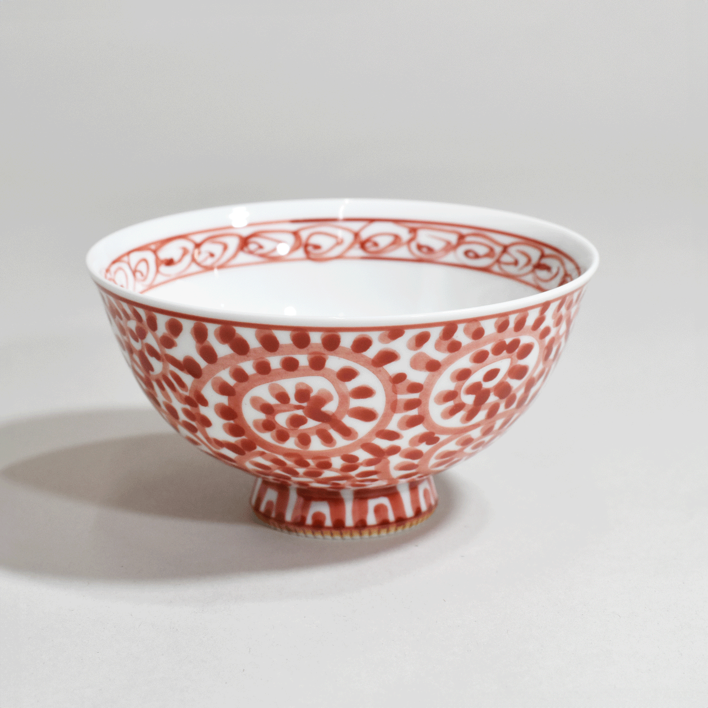 Longevity arabesque rice bowl
