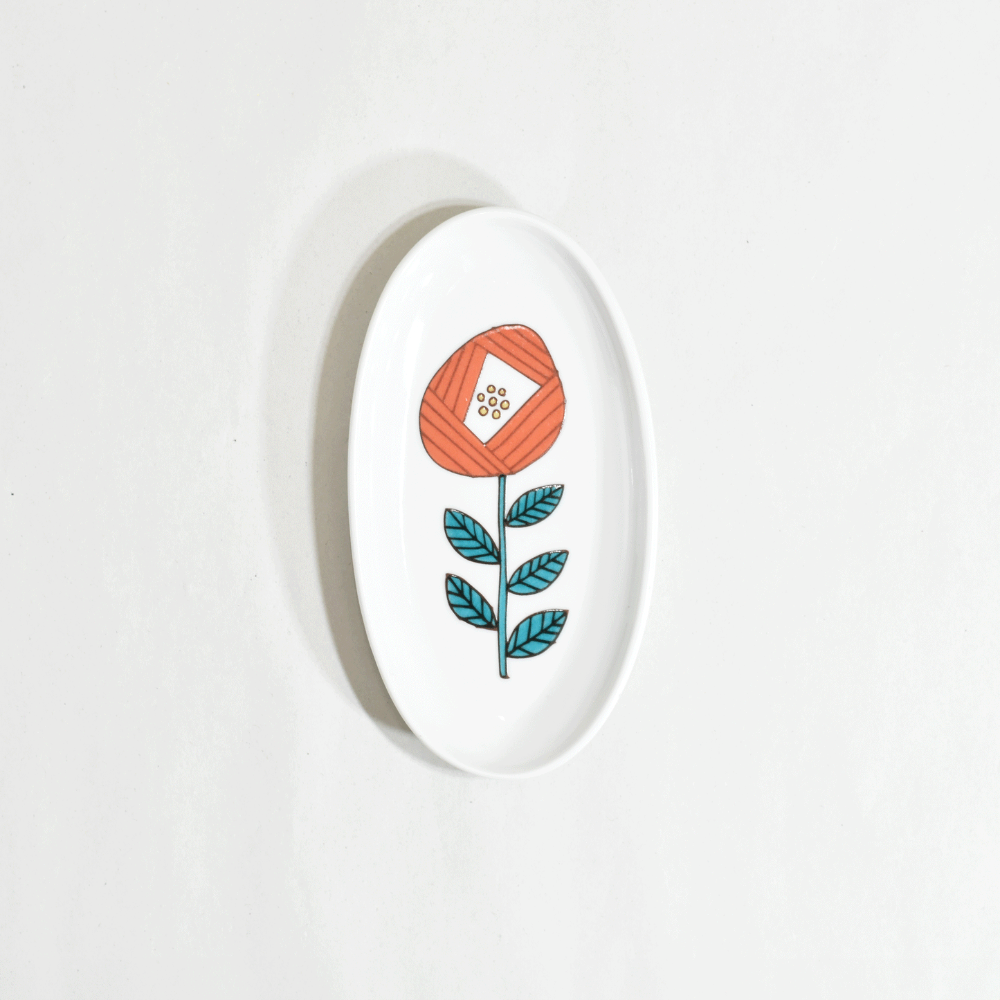 Single oval plate S