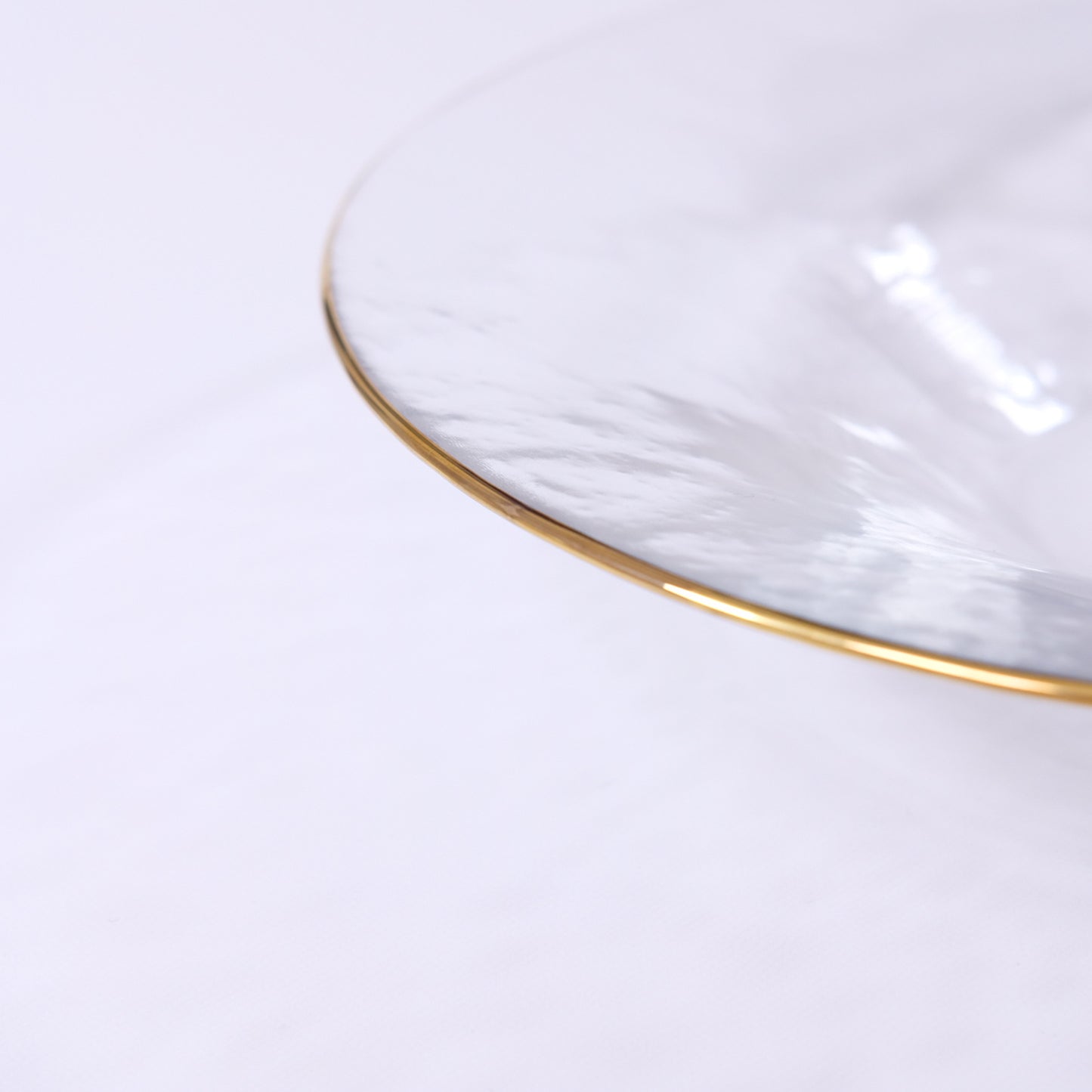 Gold-wrapped glass deep plate 260 GOLD