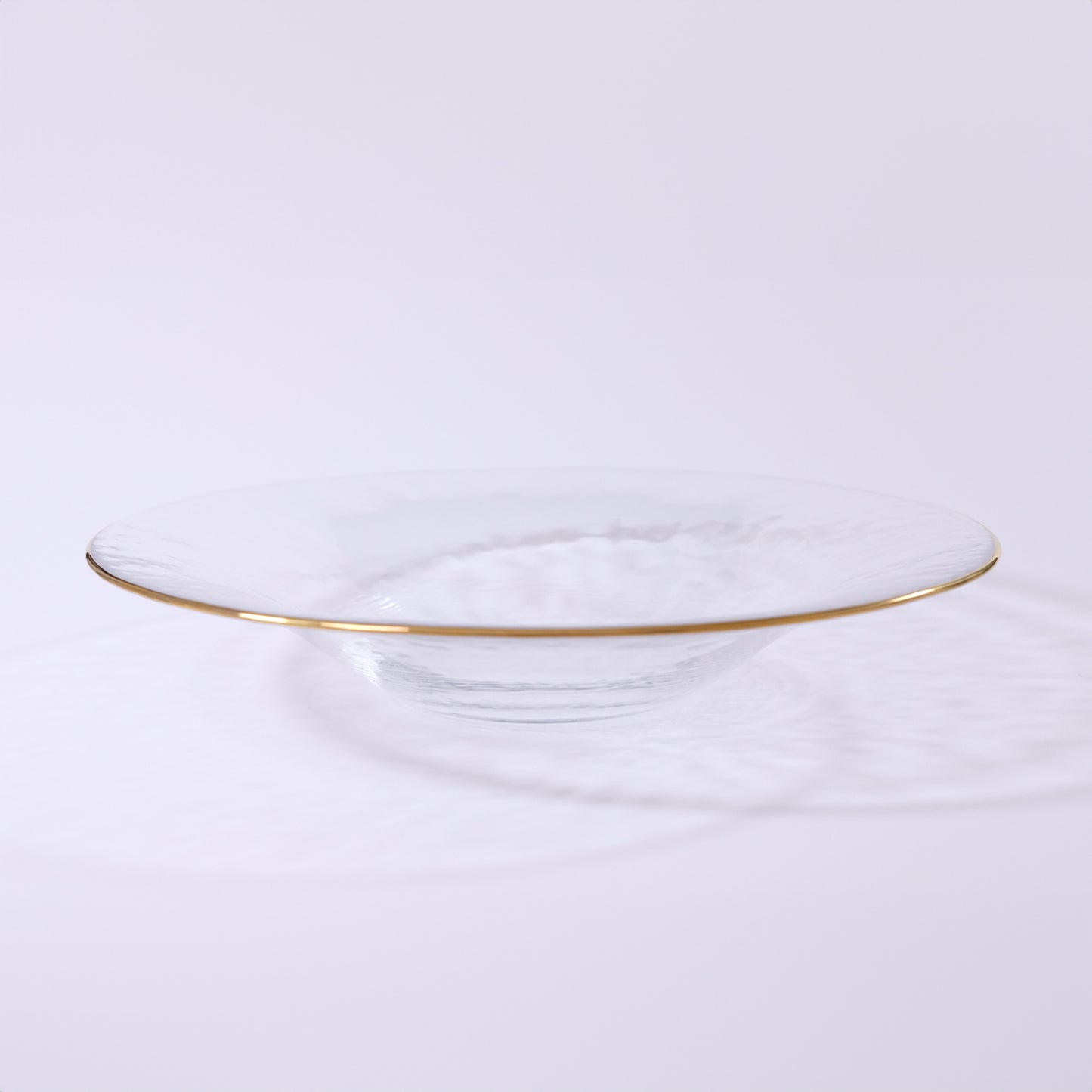 Gold-wrapped glass deep plate 260 GOLD