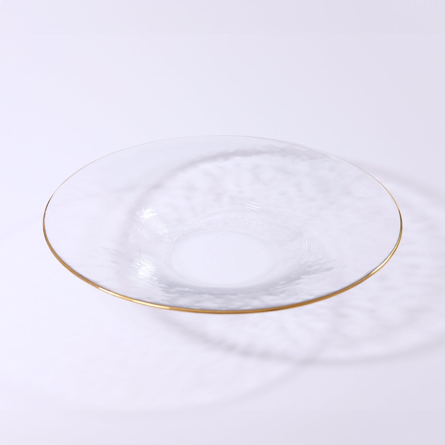 Gold-wrapped glass deep plate 260 GOLD