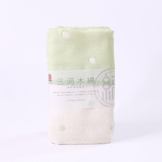 三河木綿 フェイスタオル水玉