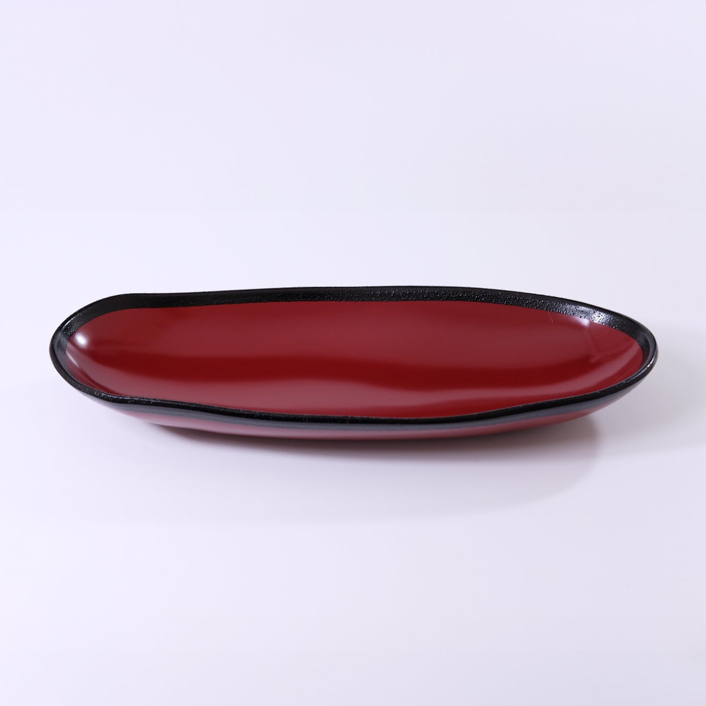 Hospitality Serving Dish, Rusty Edge, Red