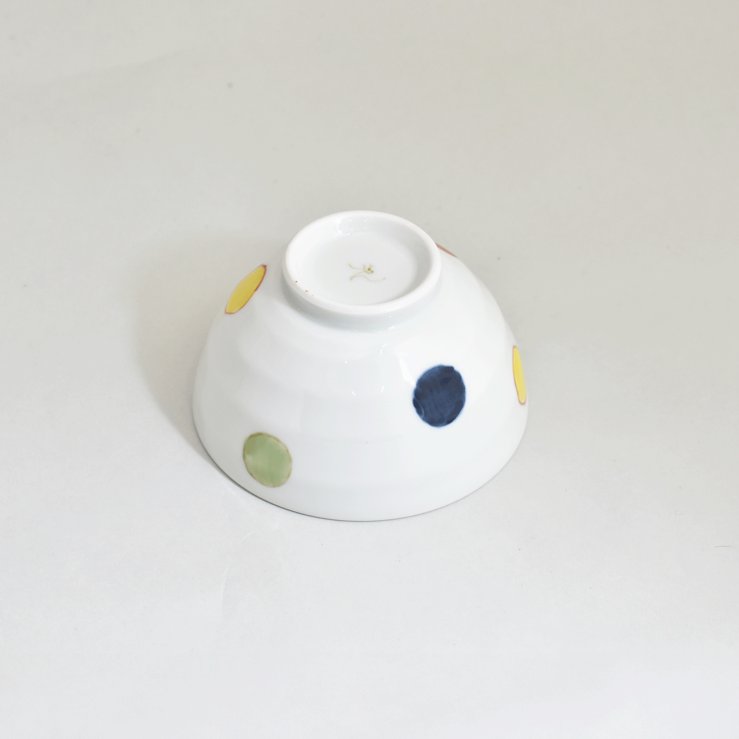 Polka dot cat rice bowl