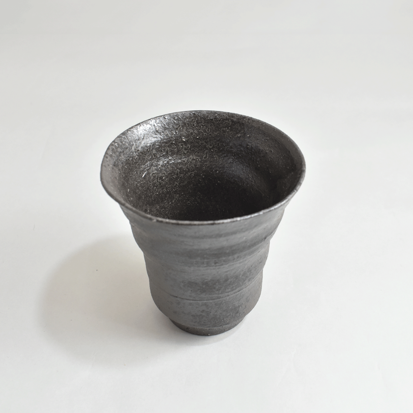 Black Pottery Shochu Cup