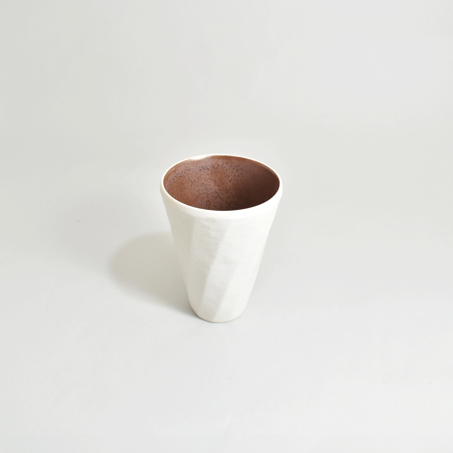 White porcelain sand pattern tumbler