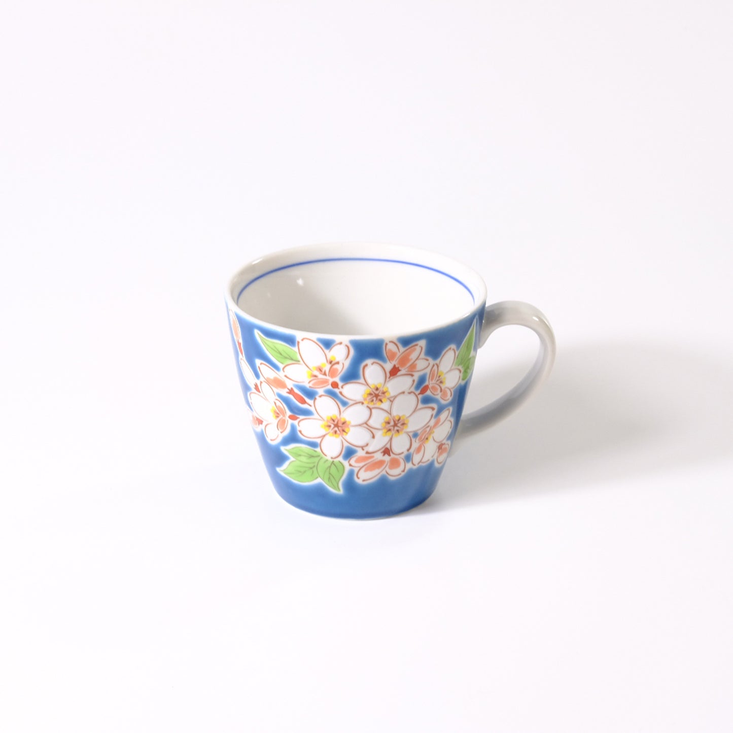 Kutani Ware Mug - Seasonal Flowers, Cherry Blossoms
