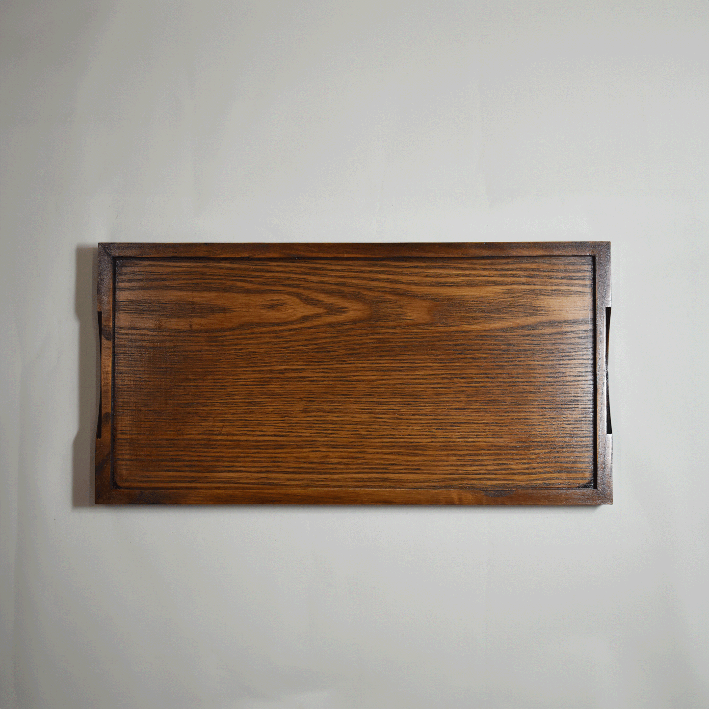 Wooden cloth covered rectangular tray