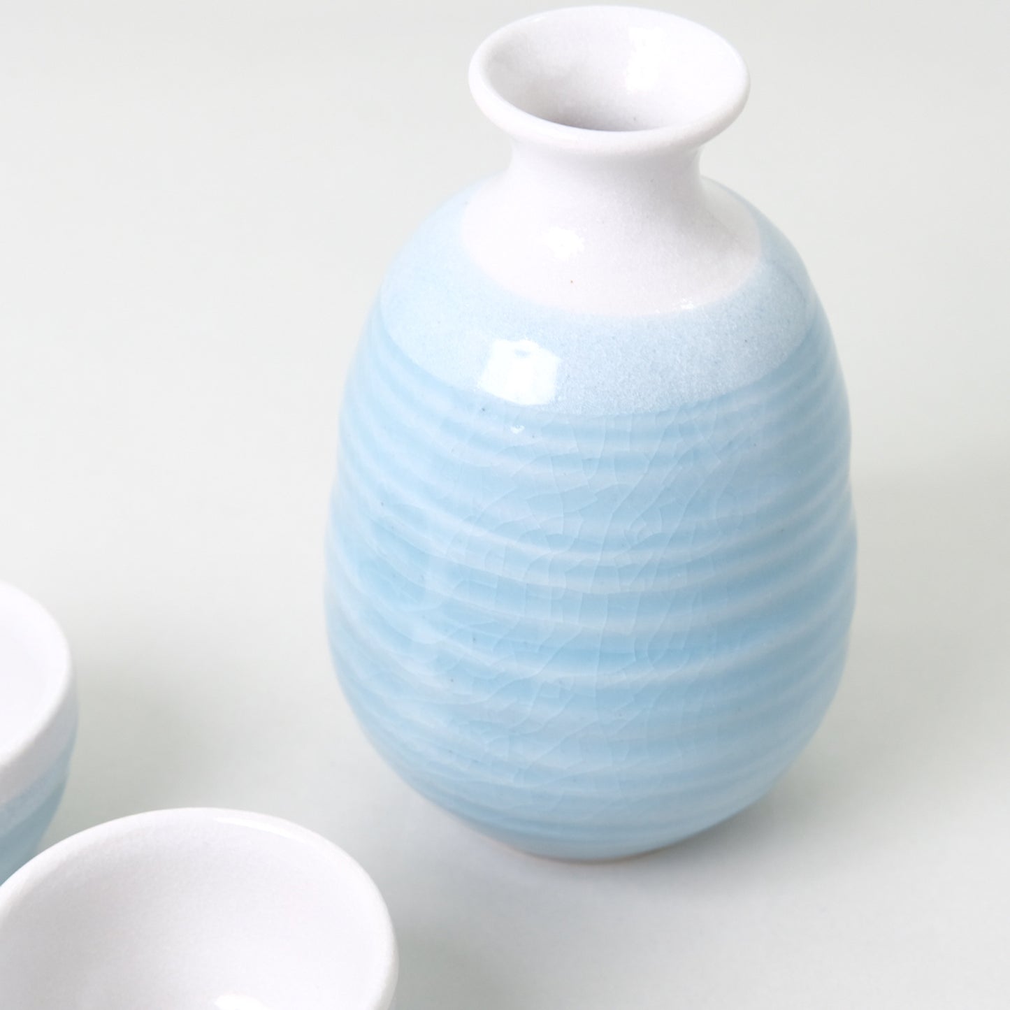 Pale Blue Sake Set