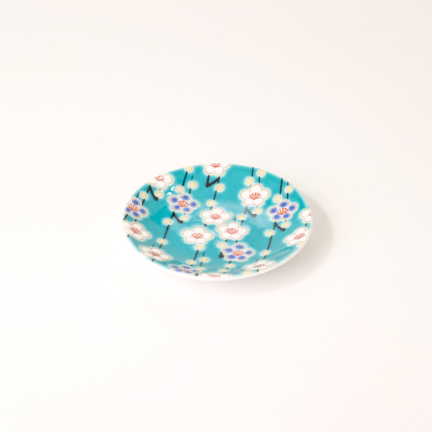 Kutani ware lucky small plate