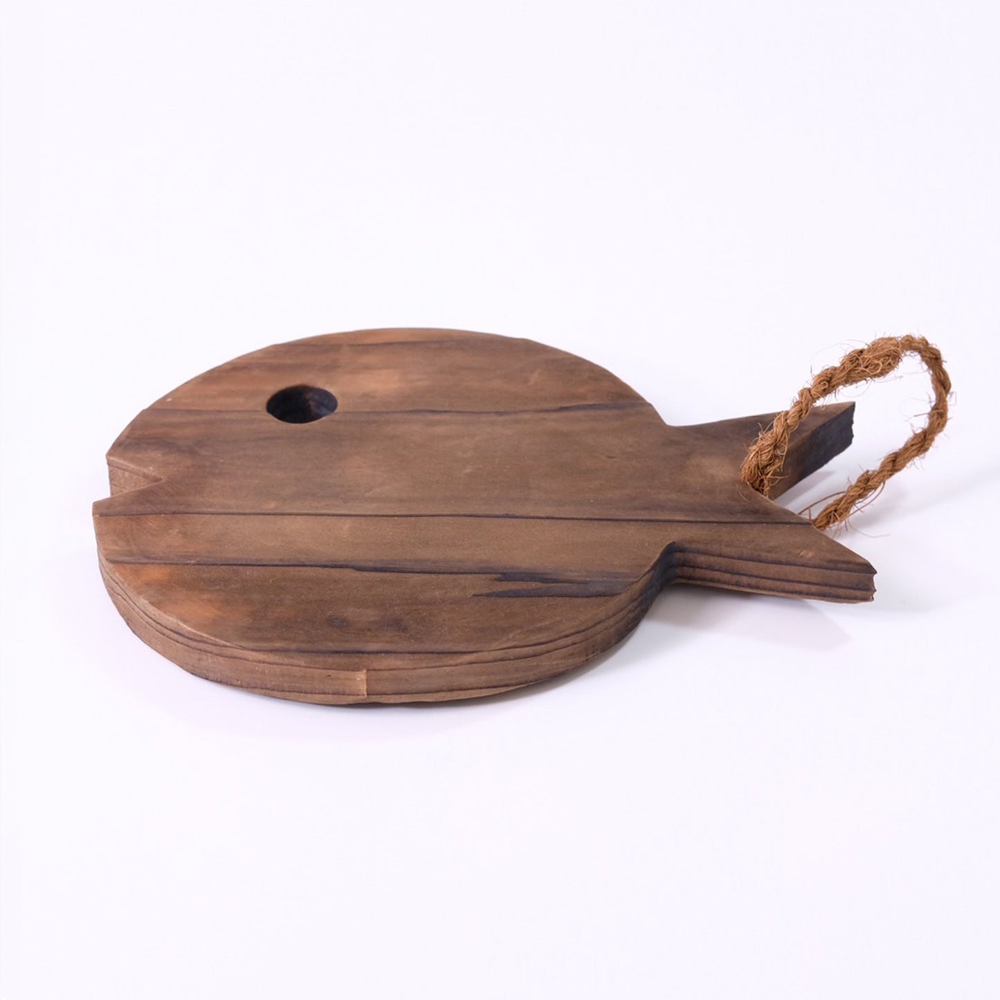 Burnt cedar fish teapot stand