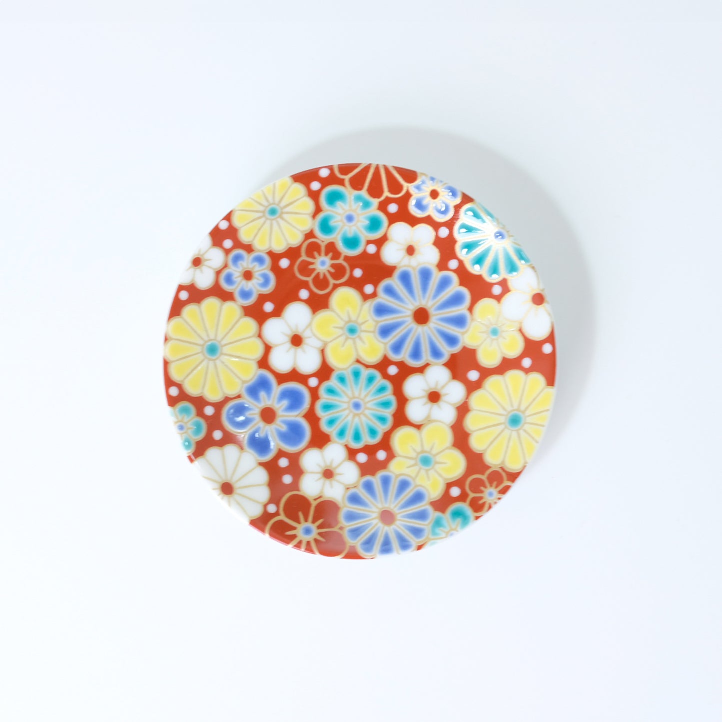 Kutani ware lucky small plate