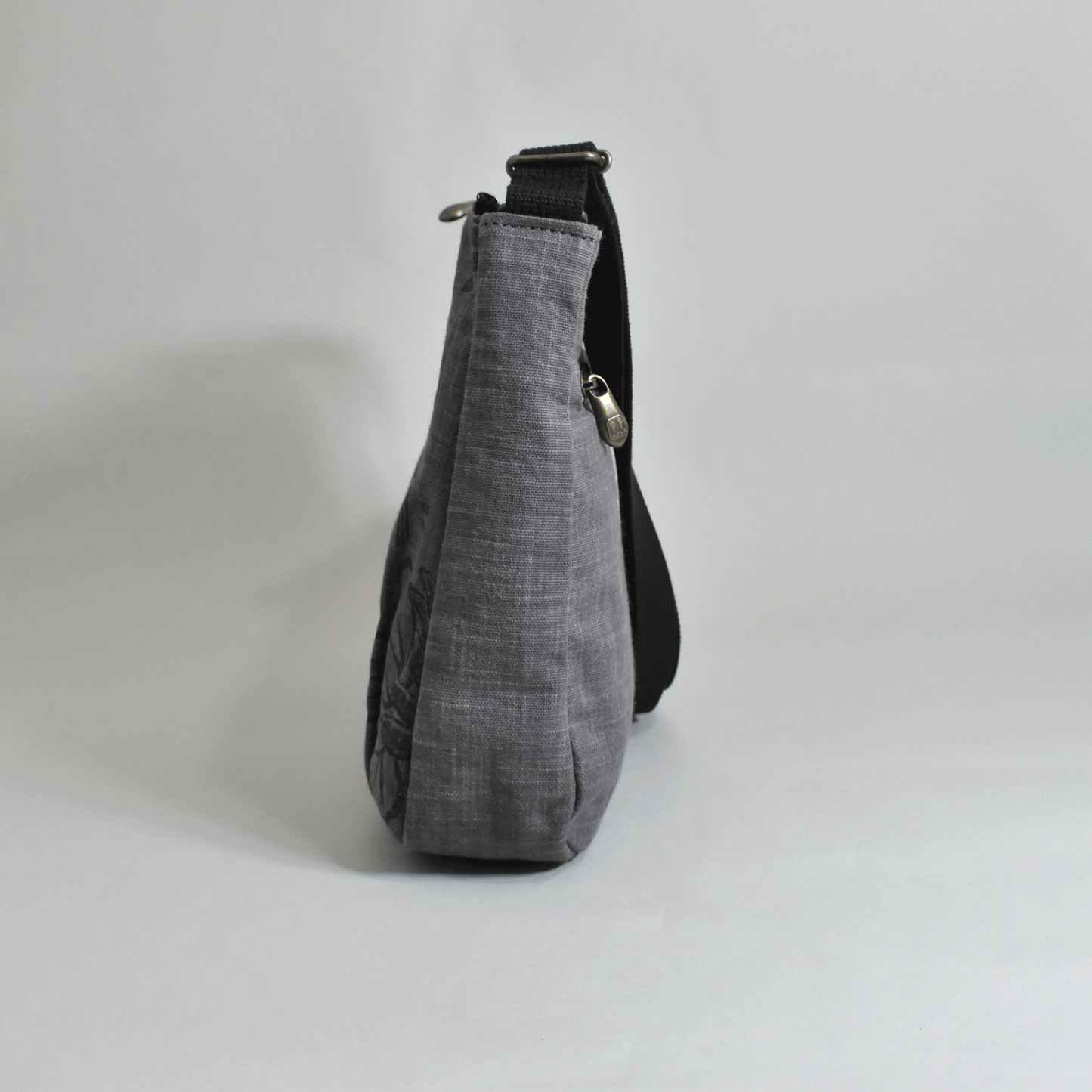 Ink/Binchotan charcoal dyed crepe