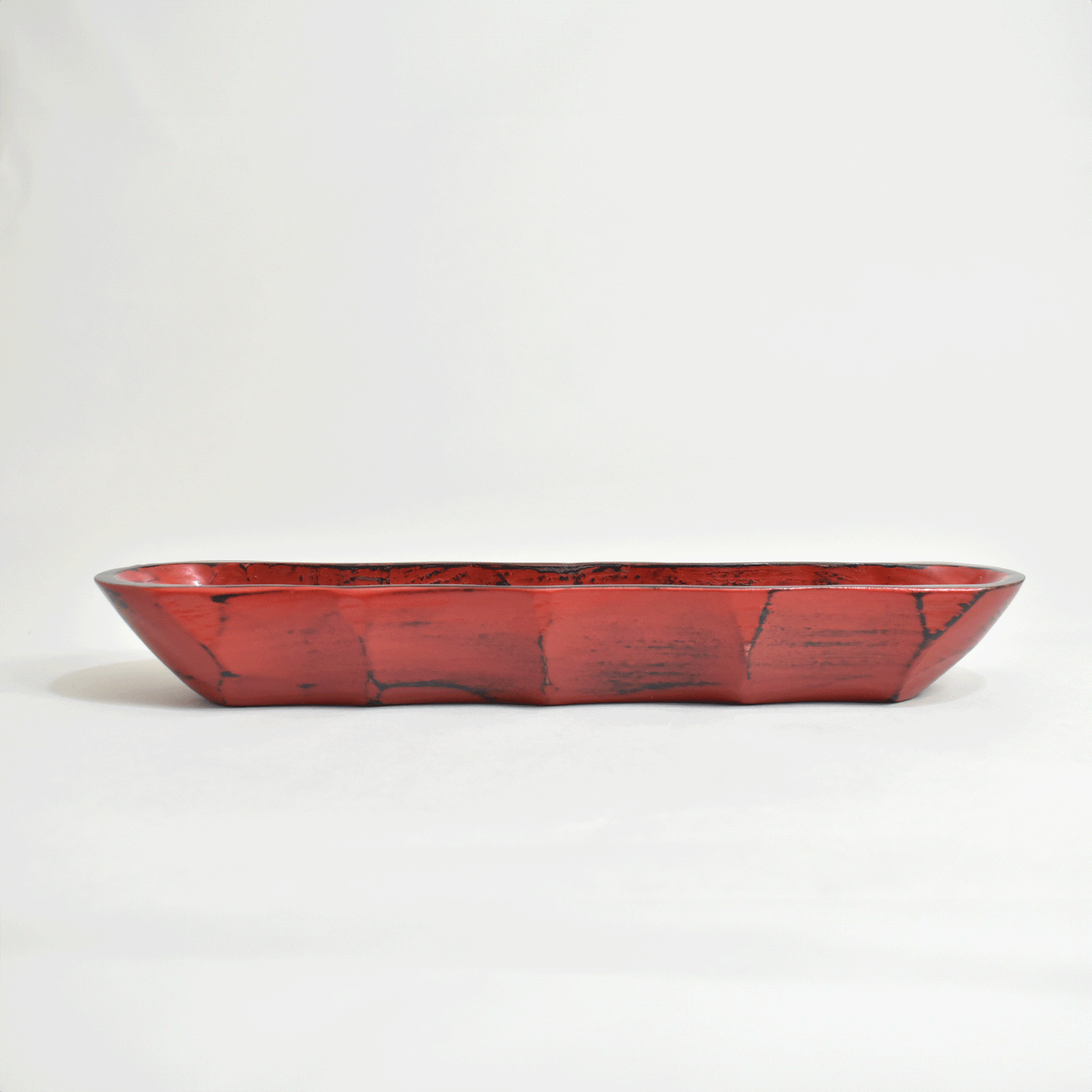 Wooden chopstick holder, Negoro lacquer, small