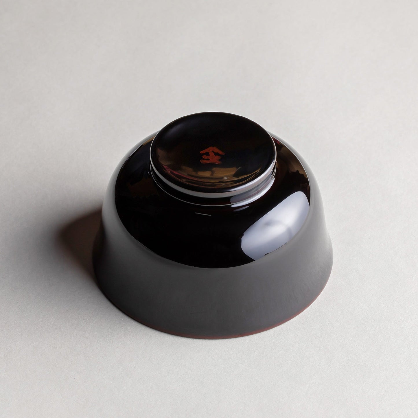 木製 羽反型汁椀 溜内朱