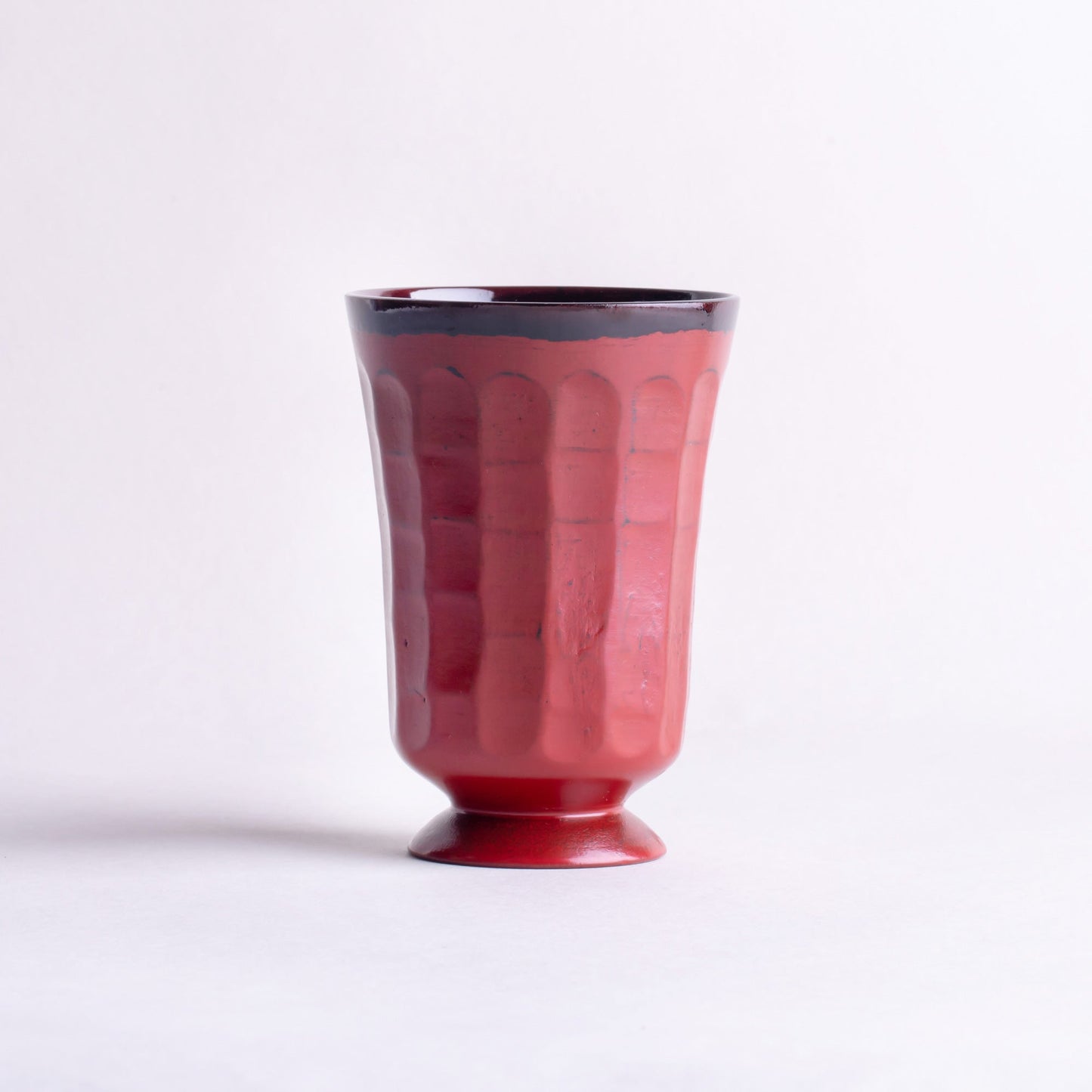 Small wooden goblet, Negoro lacquer