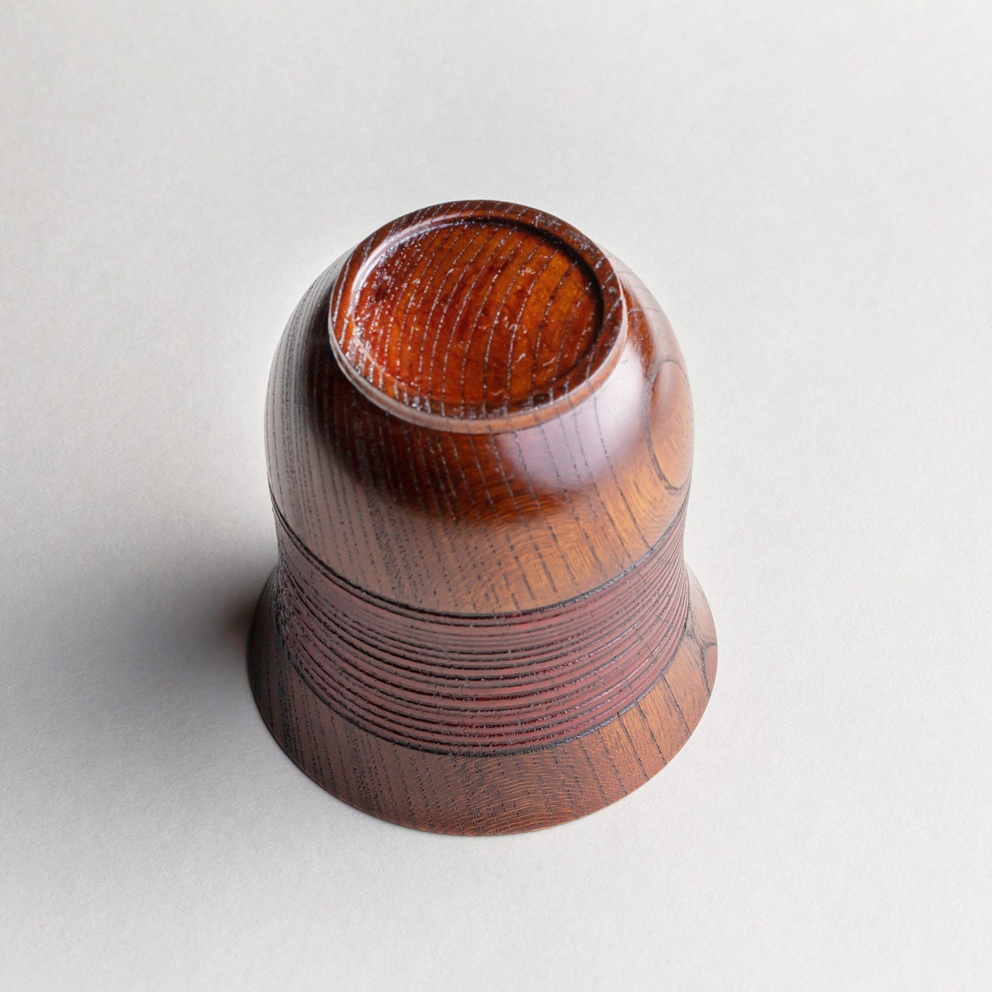 Genuine Zelkova, Uzuri-style teacup, Sensuji, medium red print