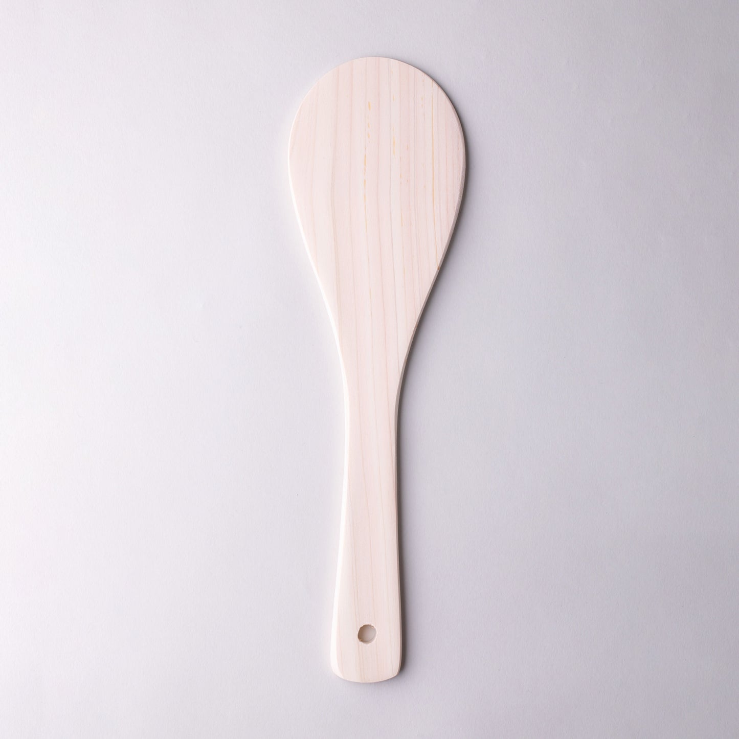 Kiso Hinoki Rice Scoop, Large, White Wood