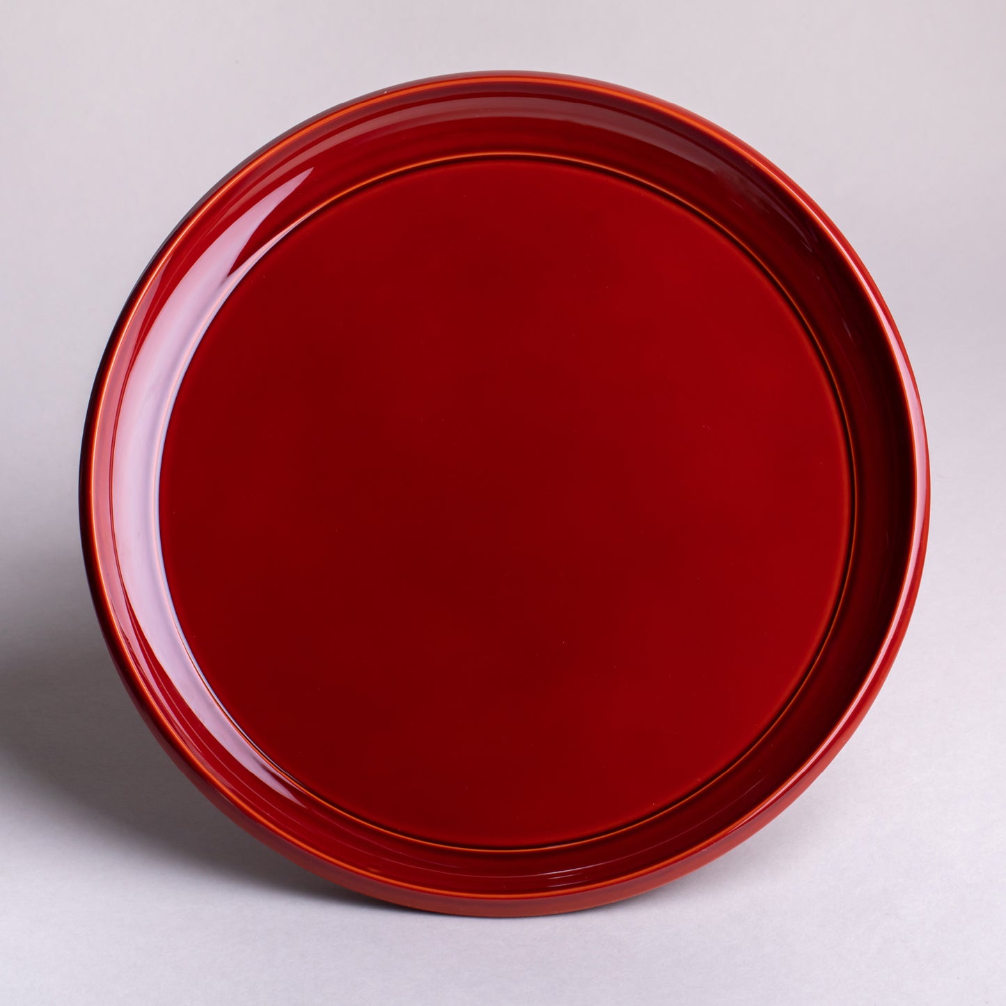 Round tray, Shunkei lacquer