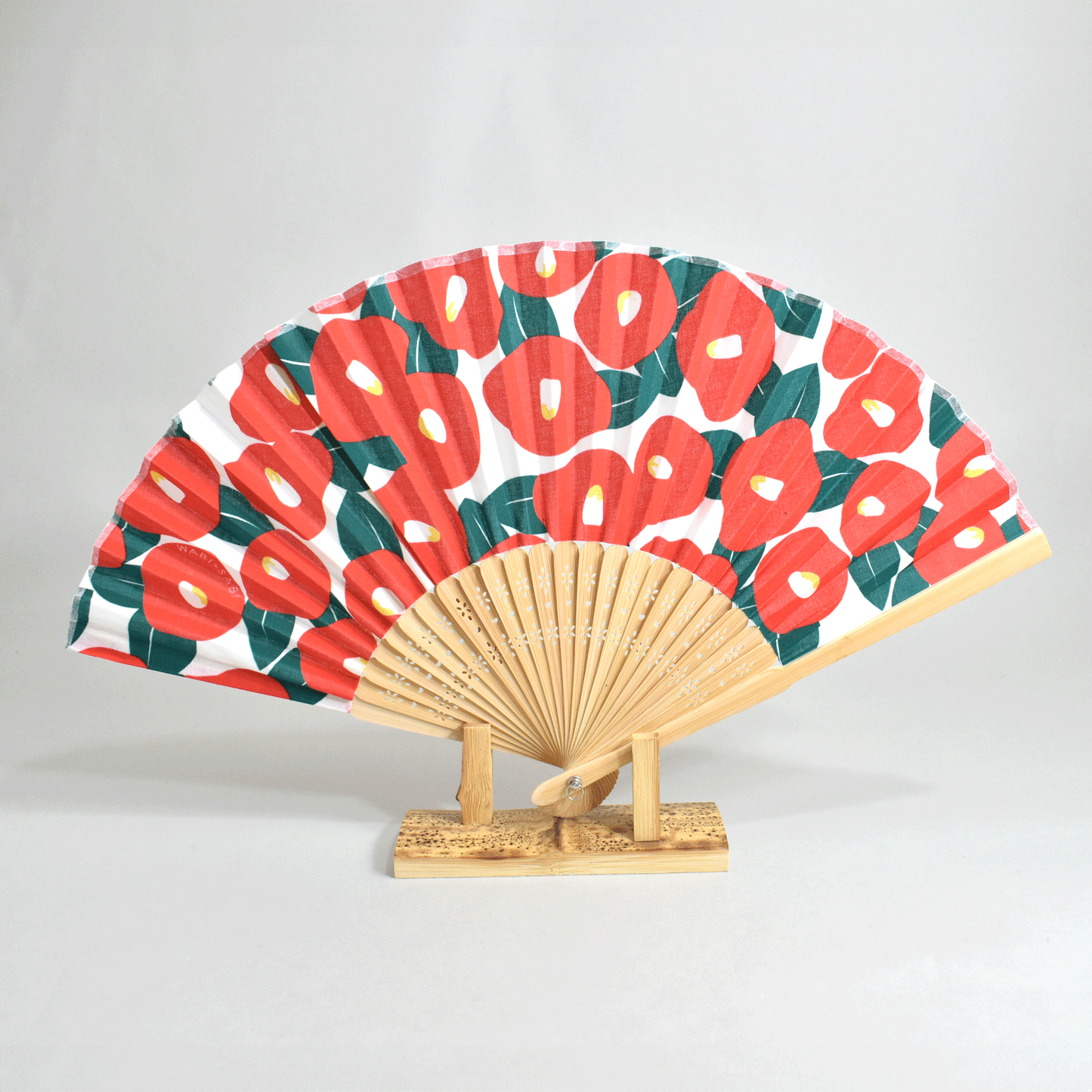 Ladies' Fan, Camellia Red