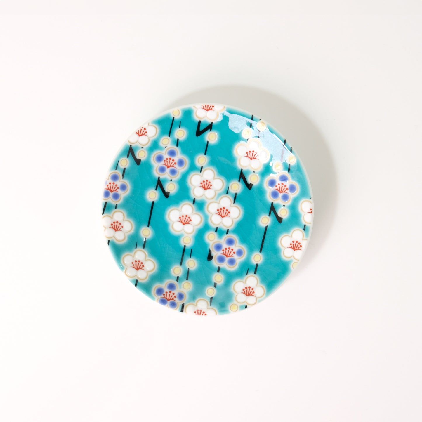 Kutani ware lucky small plate