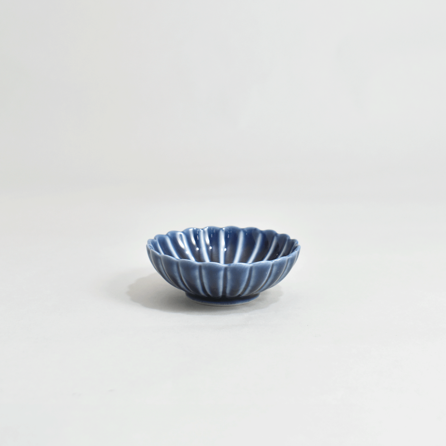 Gyaman 3-inch small plate, eggplant navy
