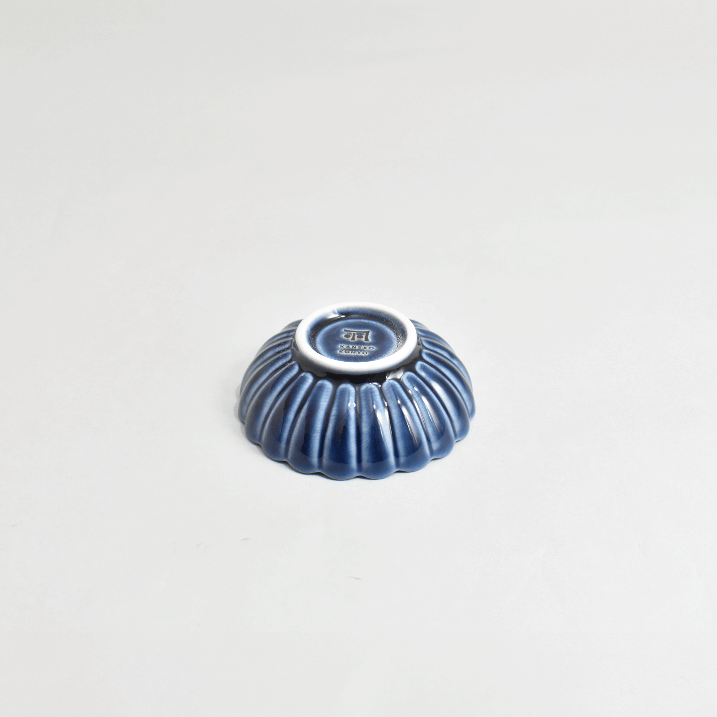 Gyaman 3-inch small plate, eggplant navy