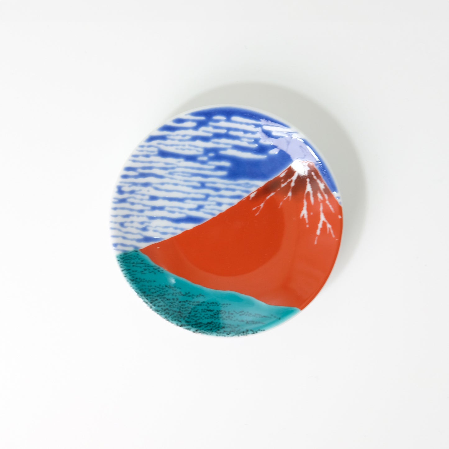 Kutani ware lucky small plate