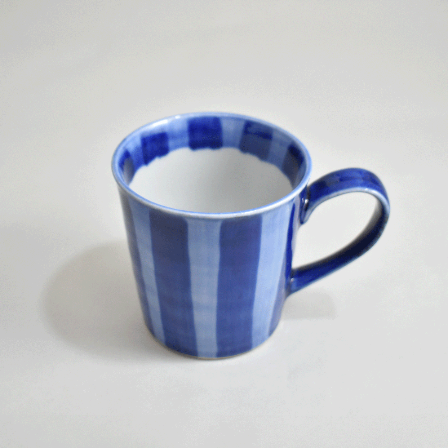 Indigo striped Tokusa mug