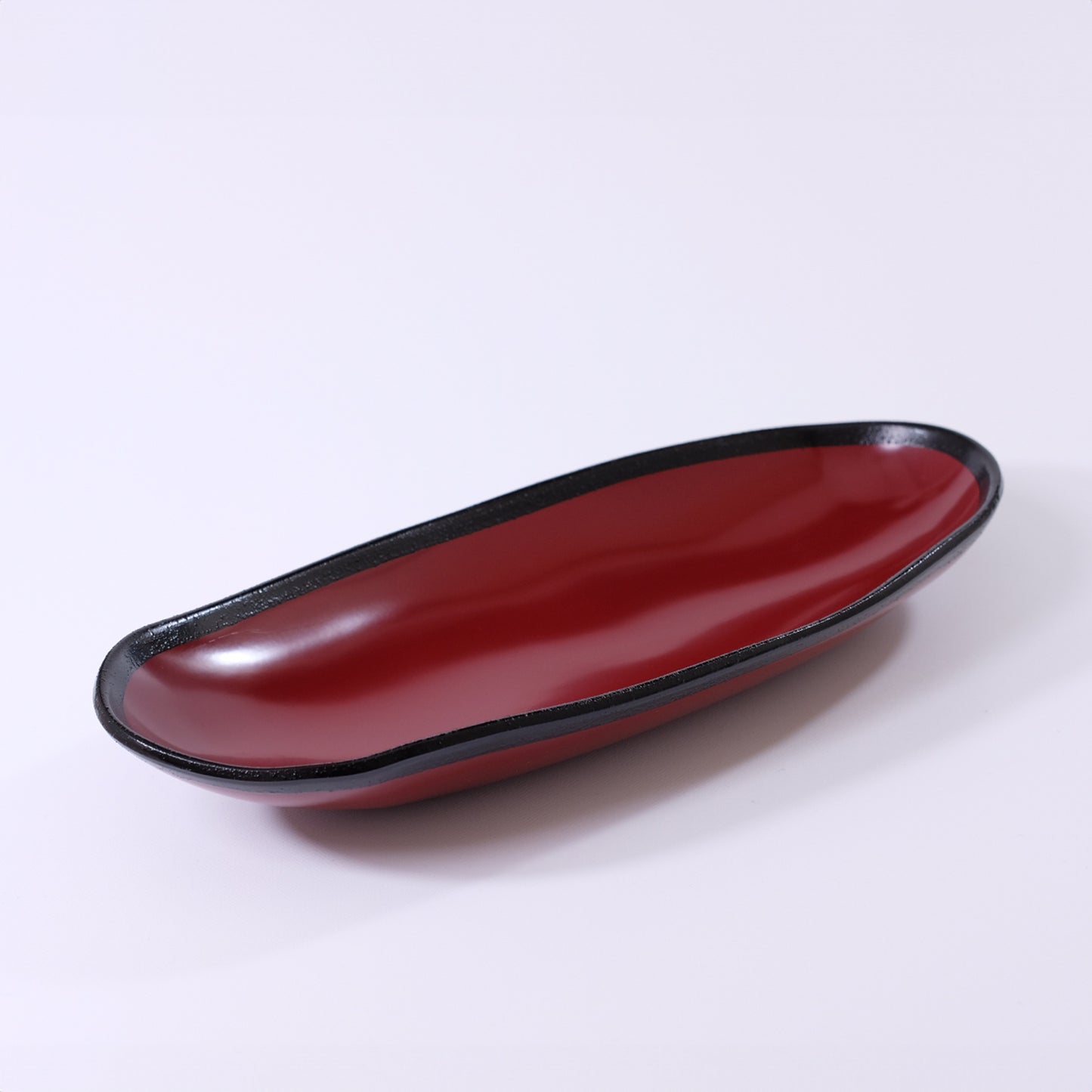 Hospitality Serving Dish, Rusty Edge, Red