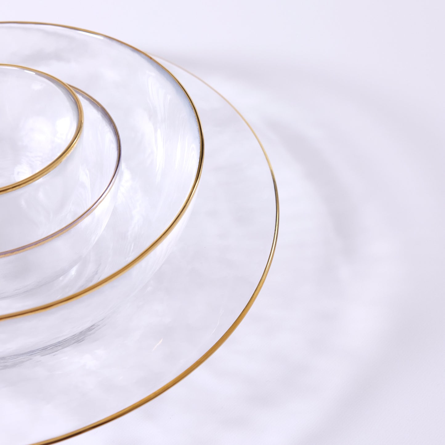 Gold-wrapped glass bowl 195 GOLD