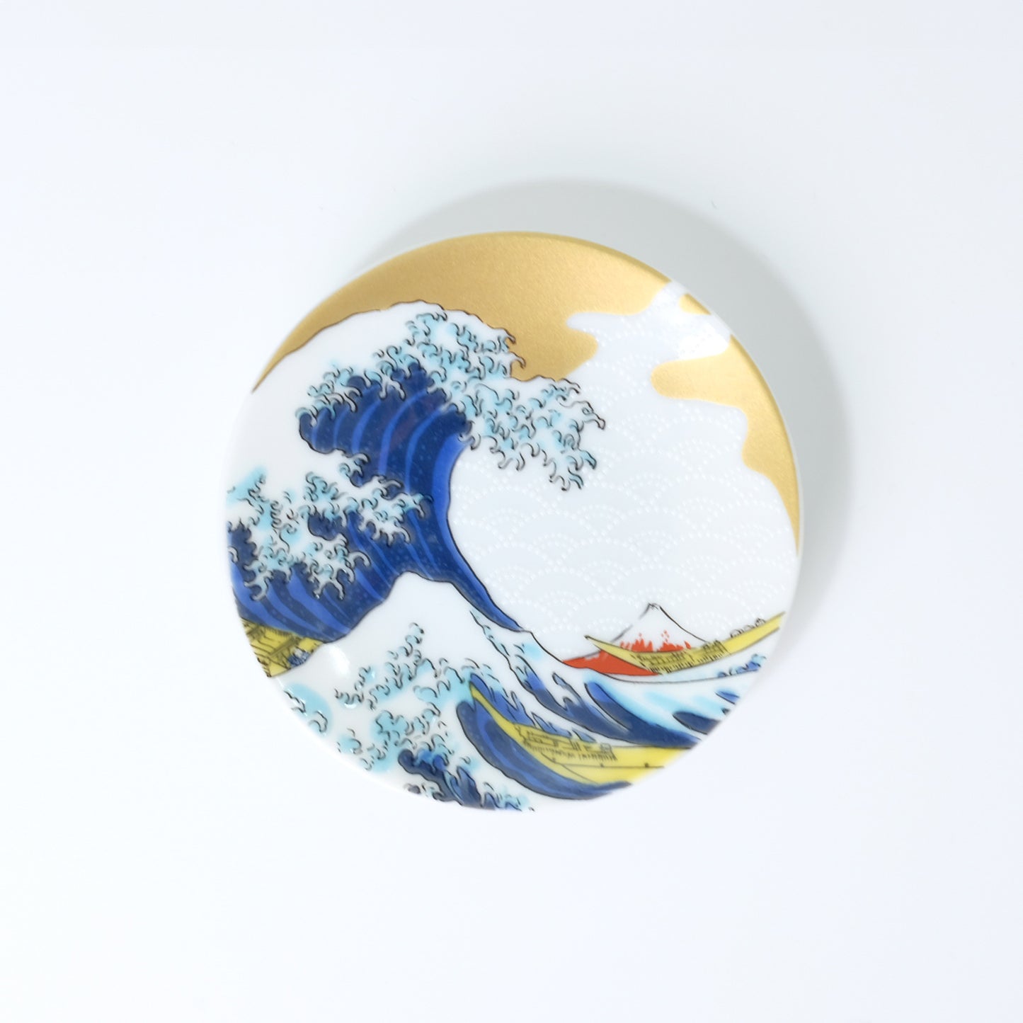Kutani ware lucky small plate