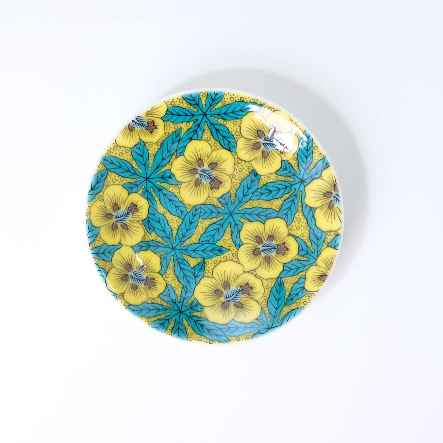Kutani ware lucky small plate