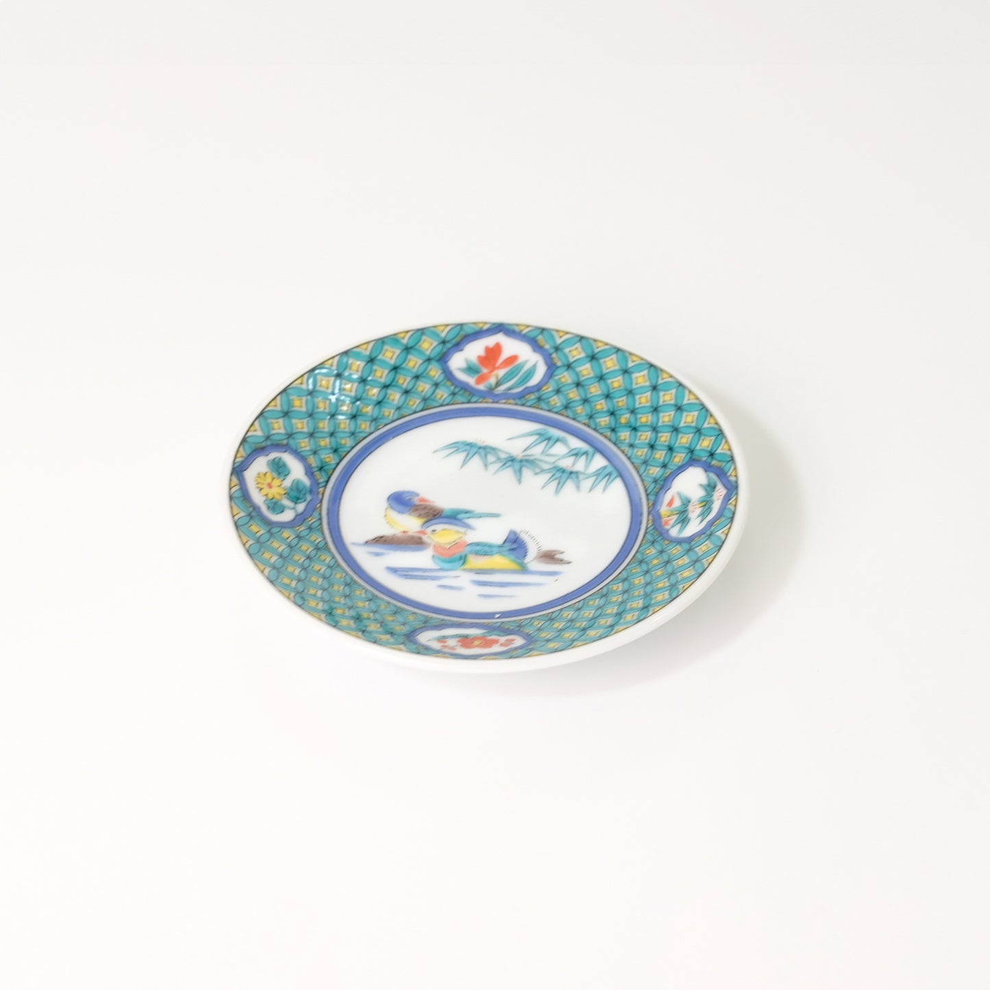 Kutani ware lucky small plate