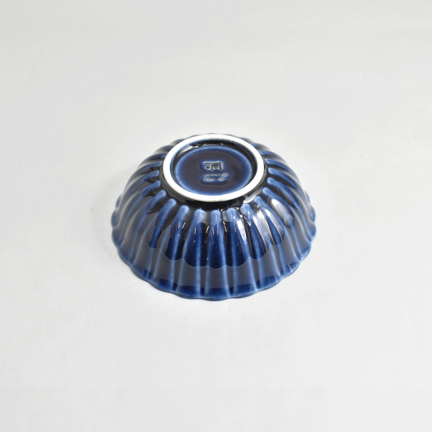 Gyaman 4-inch bowl, navy blue eggplant