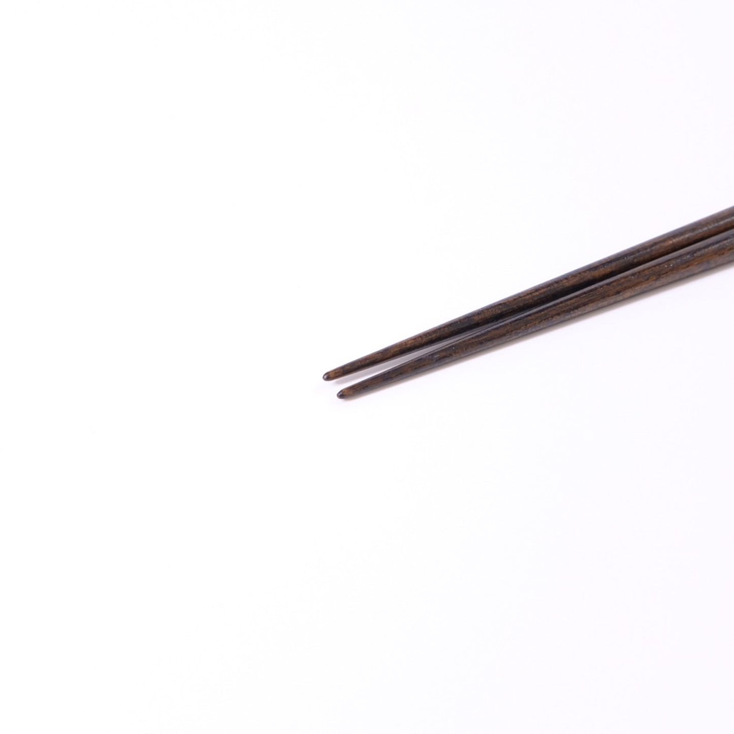 Thin, square chopsticks for children, black lacquer star